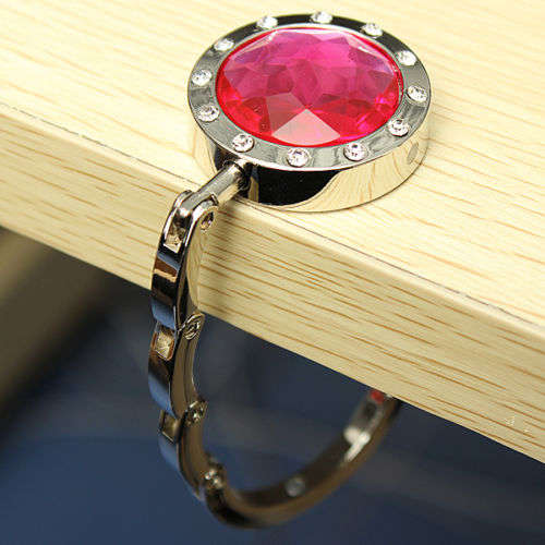 Stunning Red Crystal with Rhinestone Encrusted Hand bag Hook